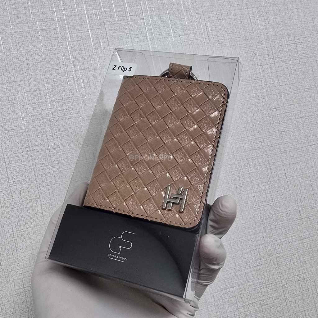 [RAFFINE] 라피네 로마 케이스 GS 카멜브라운, 갤럭시Z플립5 F731 - 상세 이미지 4