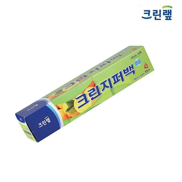 크린랲 크린 지퍼백 특대 30x35x15매 1p 비닐지퍼백 - 메인 이미지