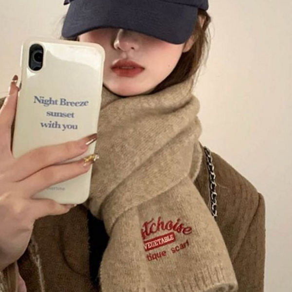 포근한 겨울 머플러 심플 넥 머플러 데일리 코디 - 메인 이미지
