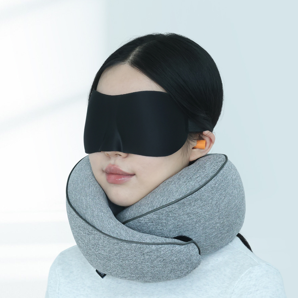 리빙미미 기내용목베개 비행기목베개 여행용 휴대용 기내