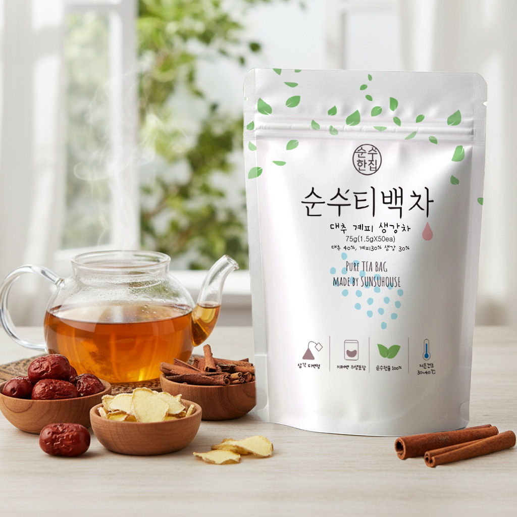 1+1 티백 50개입 대추생강계피차