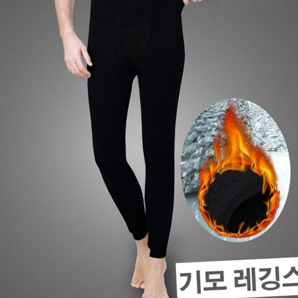 겨울 남자 발열 내복 보온 남자 기모 내복 레깅스 - 상품 이미지