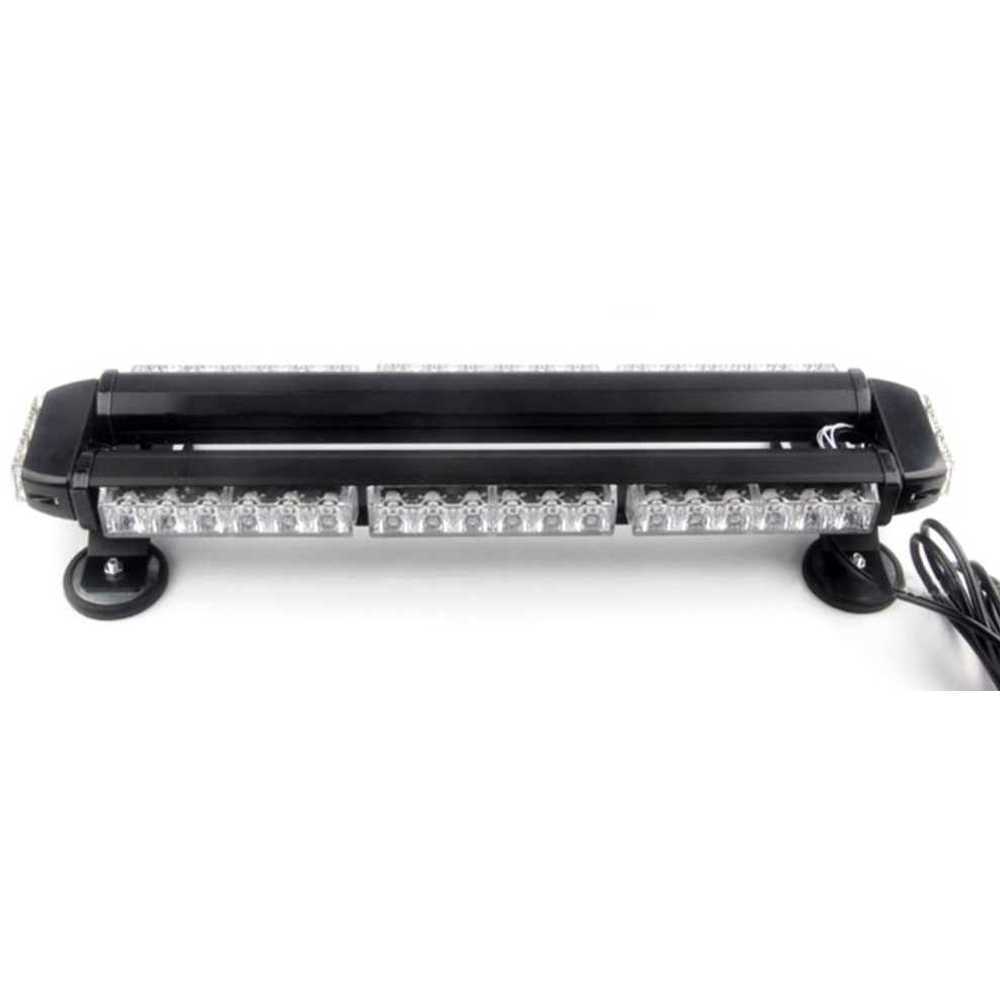 LED 경광등 차량 비상용 충전식 자석 거치 라이트 스위치 6셀 + 레드/블루 96cm - 상세 이미지 2