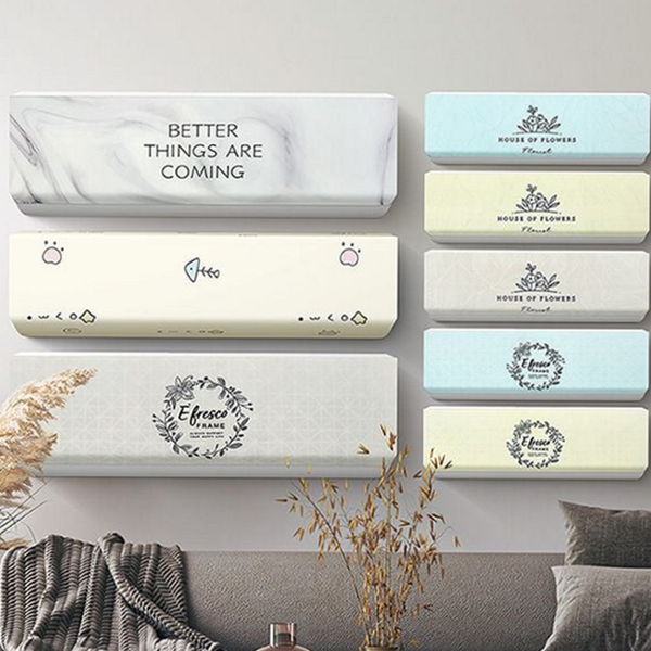 인테리어 벽걸이 에어컨 커버 가리개 무풍 에어컨 커버 스판 대형