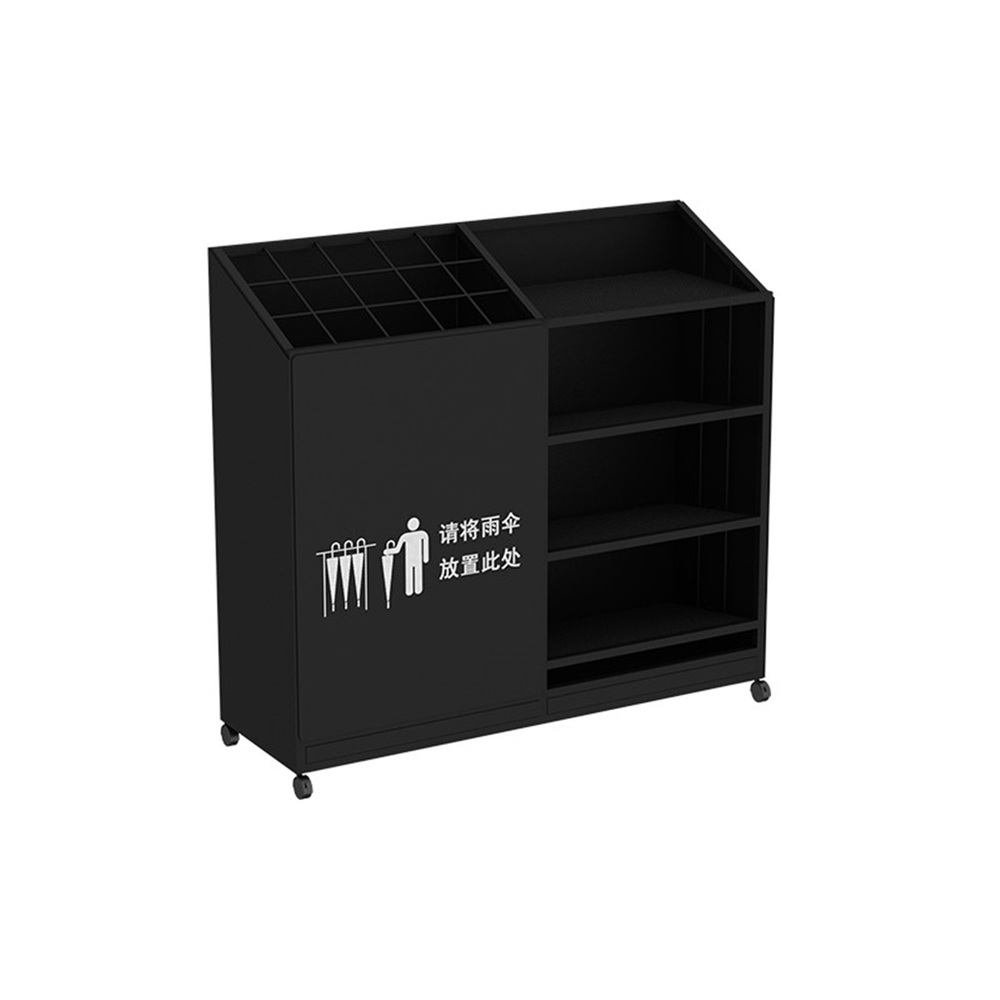 대용량 철제 우산꽂이 카페 이동식 보관함 대형 현관 우산걸이 거치대 - 상품 이미지