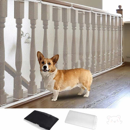 YWstore 애견 추락방지 안전망 2m 그물망 애견추락방지