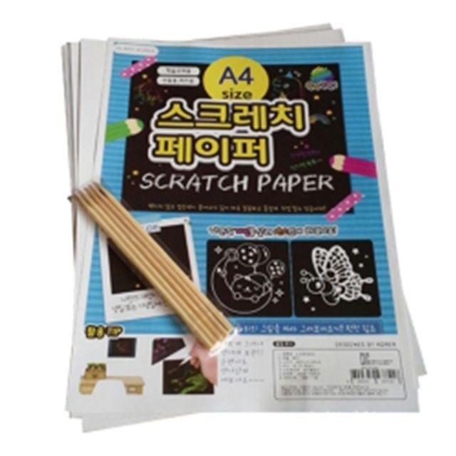 단아미 A4 size 스크래치 페이퍼 - 상품 이미지