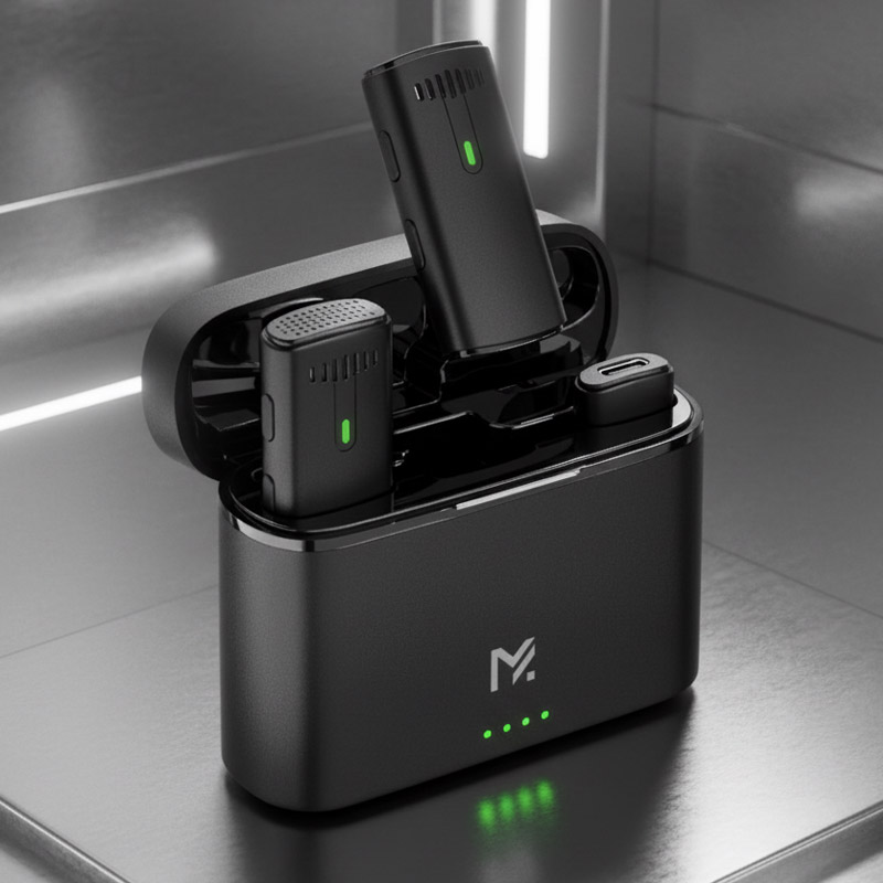 무선 핀마이크 유튜브 와이어리스 휴대용 방송용 강의용 스마트폰 마이크 제품 이미지