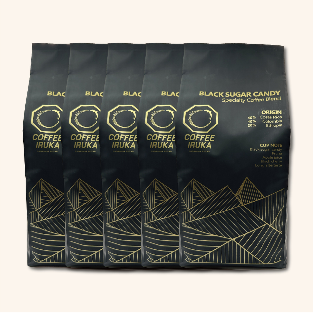 흑당캔디 블렌딩 5kg(1kg x 5) 대용량 카페 납품 사무실 홀빈 스페셜티커피 원두커피 산미없는 고소한맛 - 메인 이미지