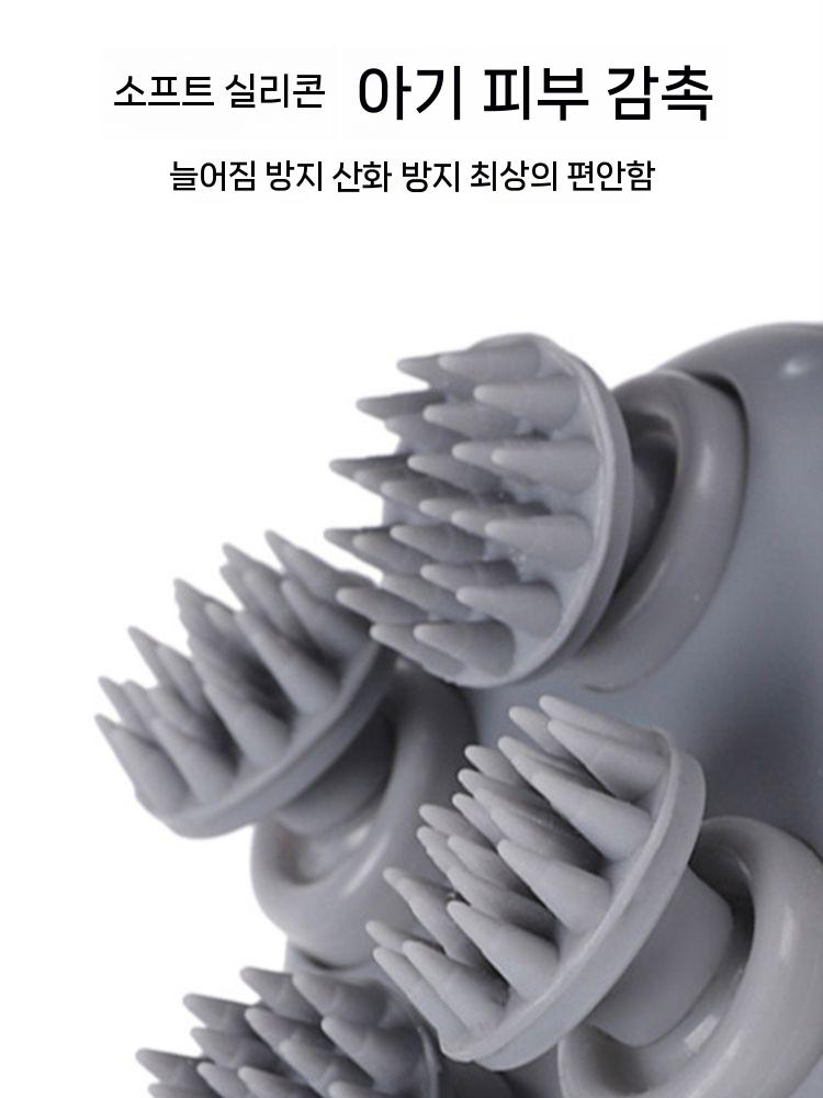 고양이마사지기 그루밍 강아지 반려동물 브러쉬 전용 뒷목 그린 방수 - 상세 이미지 2