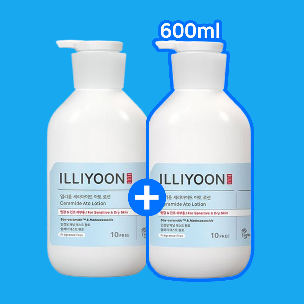 일리윤 바디로션 대용량 세라마이드 아토 100시간 보습 속보습력 600ML + 600ML - 상품 이미지