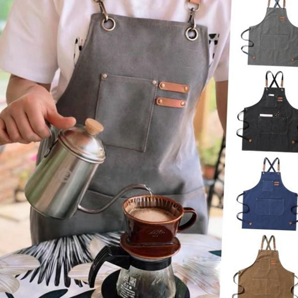 워크 바리 앞치마 데님 카페 앞치마 작업용 베이킹 목공 남성