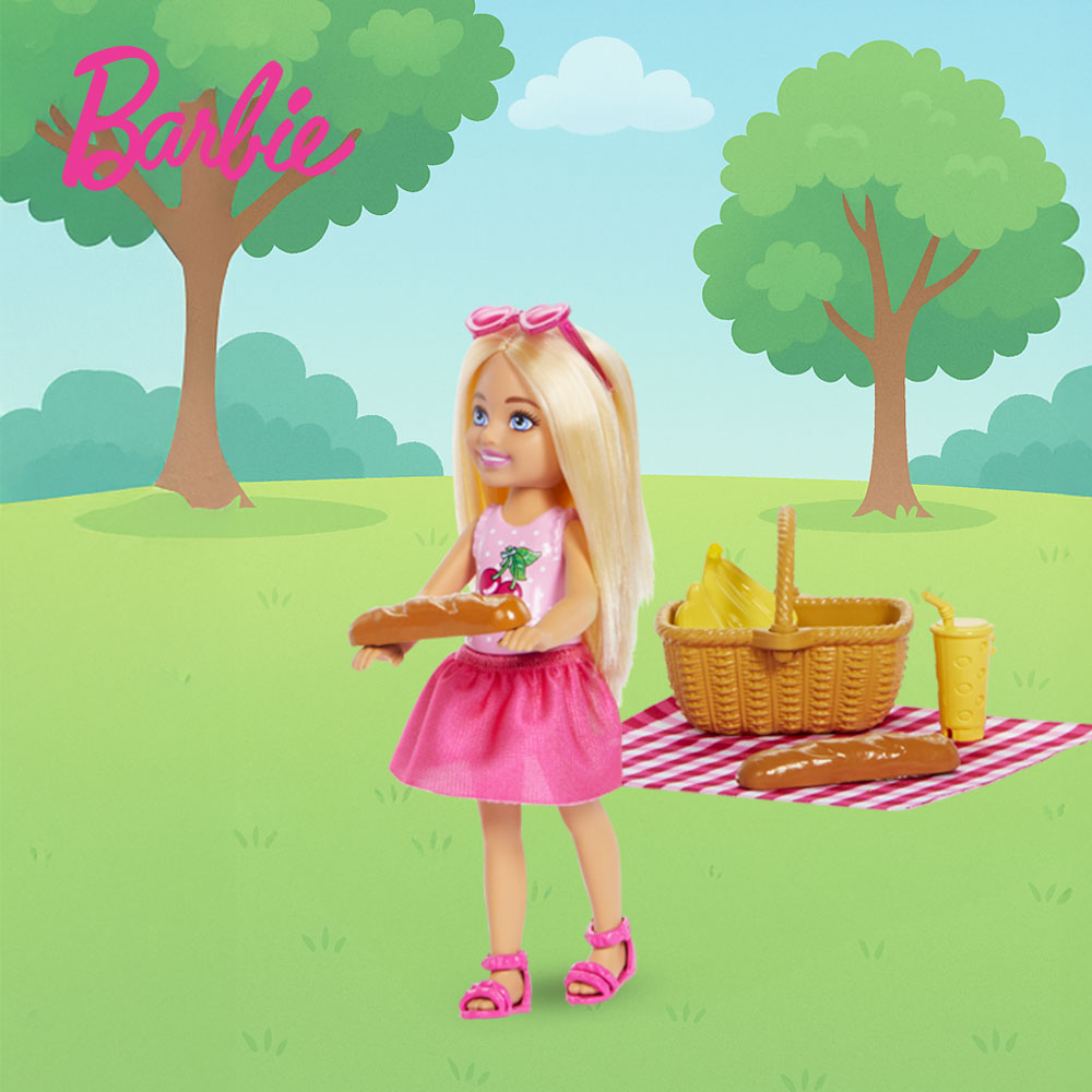 [BARBIE] 바비인형 패밀리 바비 첼시 피크닉세트 BARBIE FAMILY MALIBU & CHELSEA - 상세 이미지 4