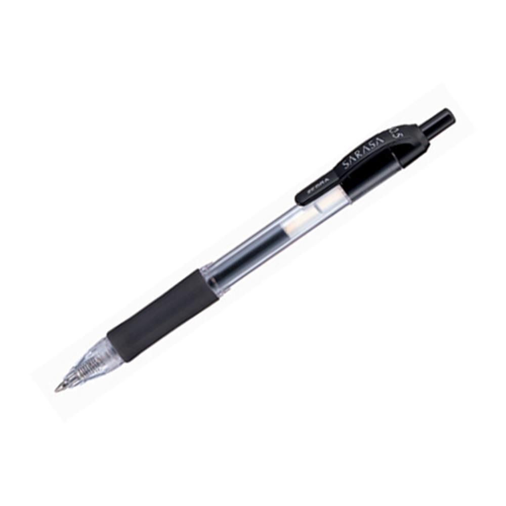흑 수성 젤펜 중성 잉크 볼펜 0.5mm 12개 필기 클립 - 메인 이미지