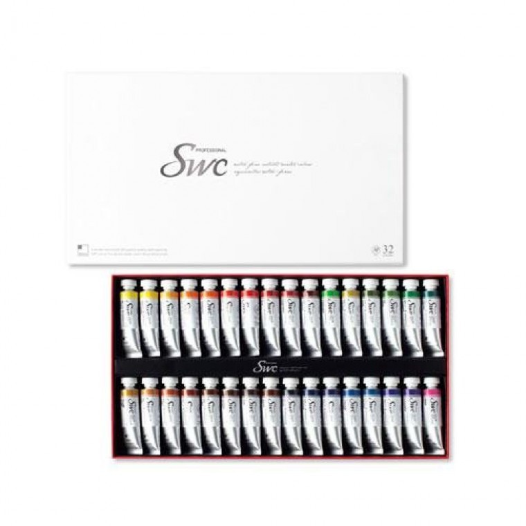 신한SWC 수채화물감 32색15ml Tubes - 상품 이미지
