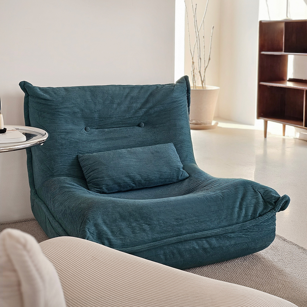 로포텐 아톰 패브릭 좌식 압축 소파 따뜻한 옐로, 1인용