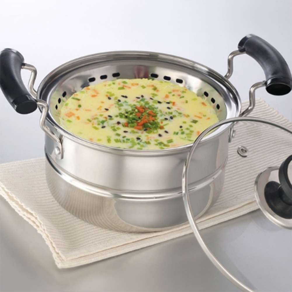 스텐 냄비 고급 집들이 선물 신혼 부부 선물용 국수 채반 찜 계란찜 가정용 업소용 식당 - 상품 이미지
