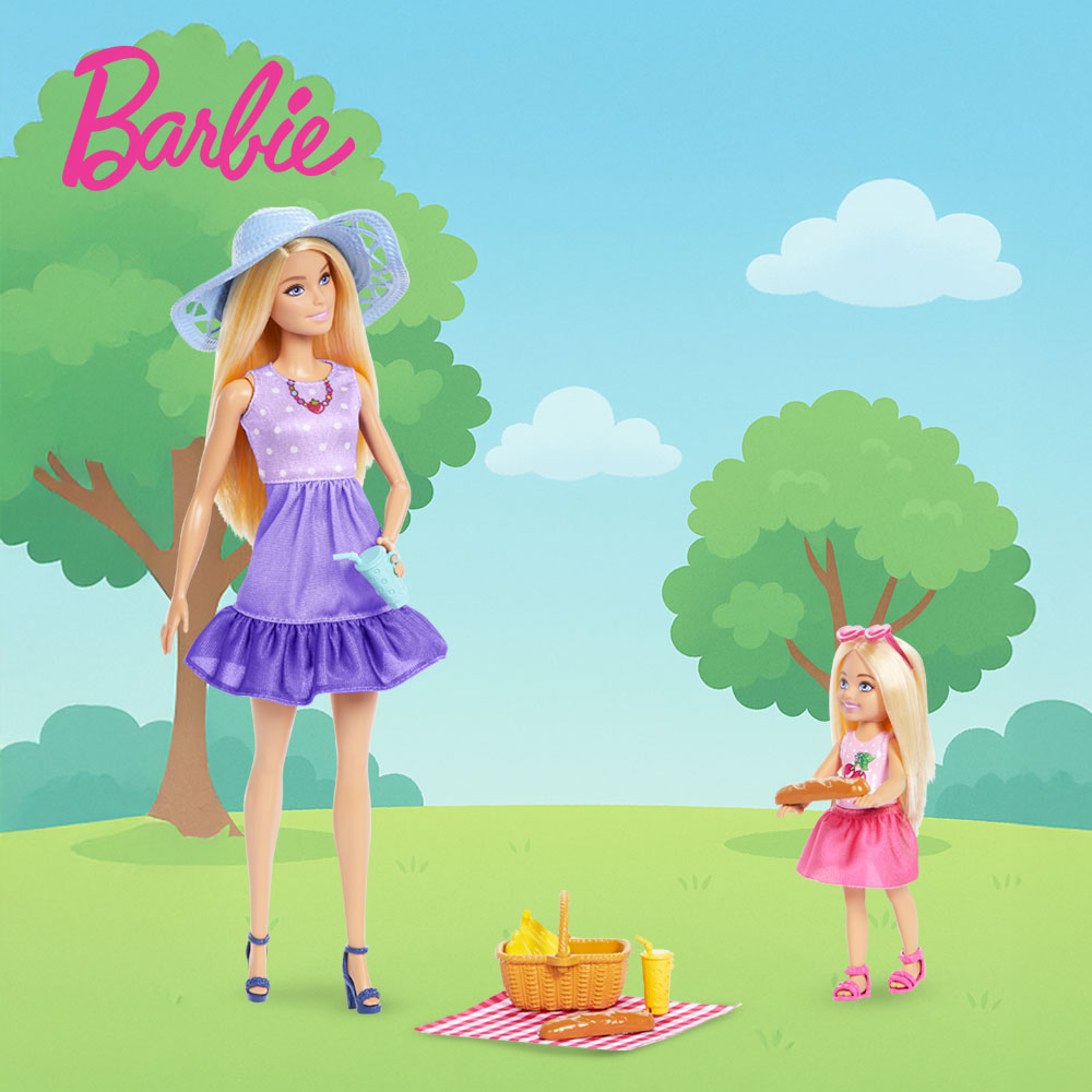 [BARBIE] 바비인형 패밀리 바비 첼시 피크닉세트 BARBIE FAMILY MALIBU & CHELSEA - 상세 이미지 2