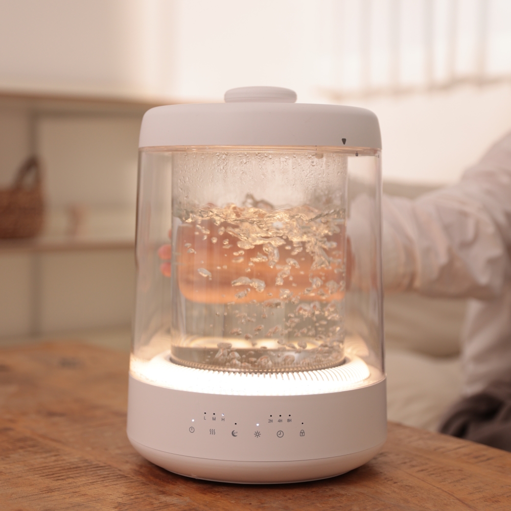 아기 가습기 저소음 유리 대용량 끓이는 유아 가습기