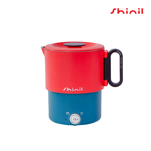 여행용 휴대용 무선 라면포트 캠핑용 분리형 접이식 무선전기포트