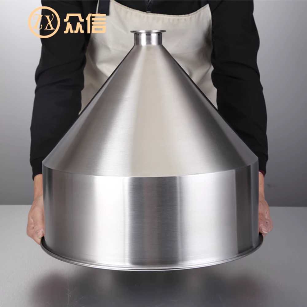 대형 호퍼 스텐 깔대기 철재 젓갈 와인 조미료 대구경 20cm/1.9cm/2.55cm/용량3L - 상세 이미지 5
