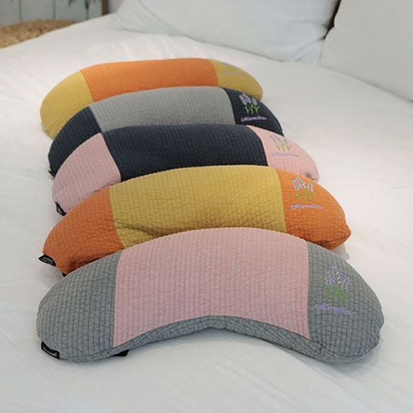 편안한 메밀 반달 베개 목지지베개 메밀 경추 베개 국내생산 숙면