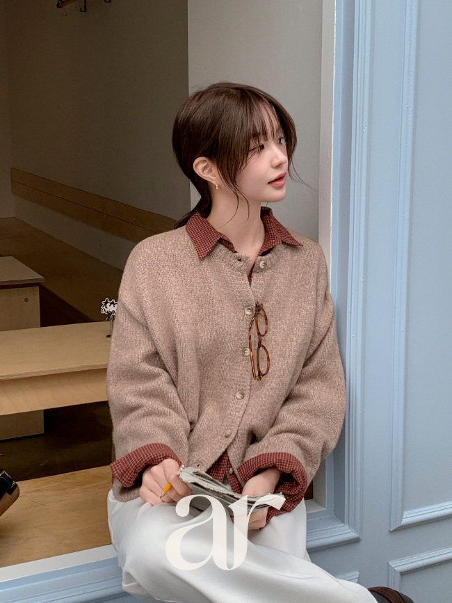 [울함유] 램스울 라운드 가디건 cd3518 - 상세 이미지 4