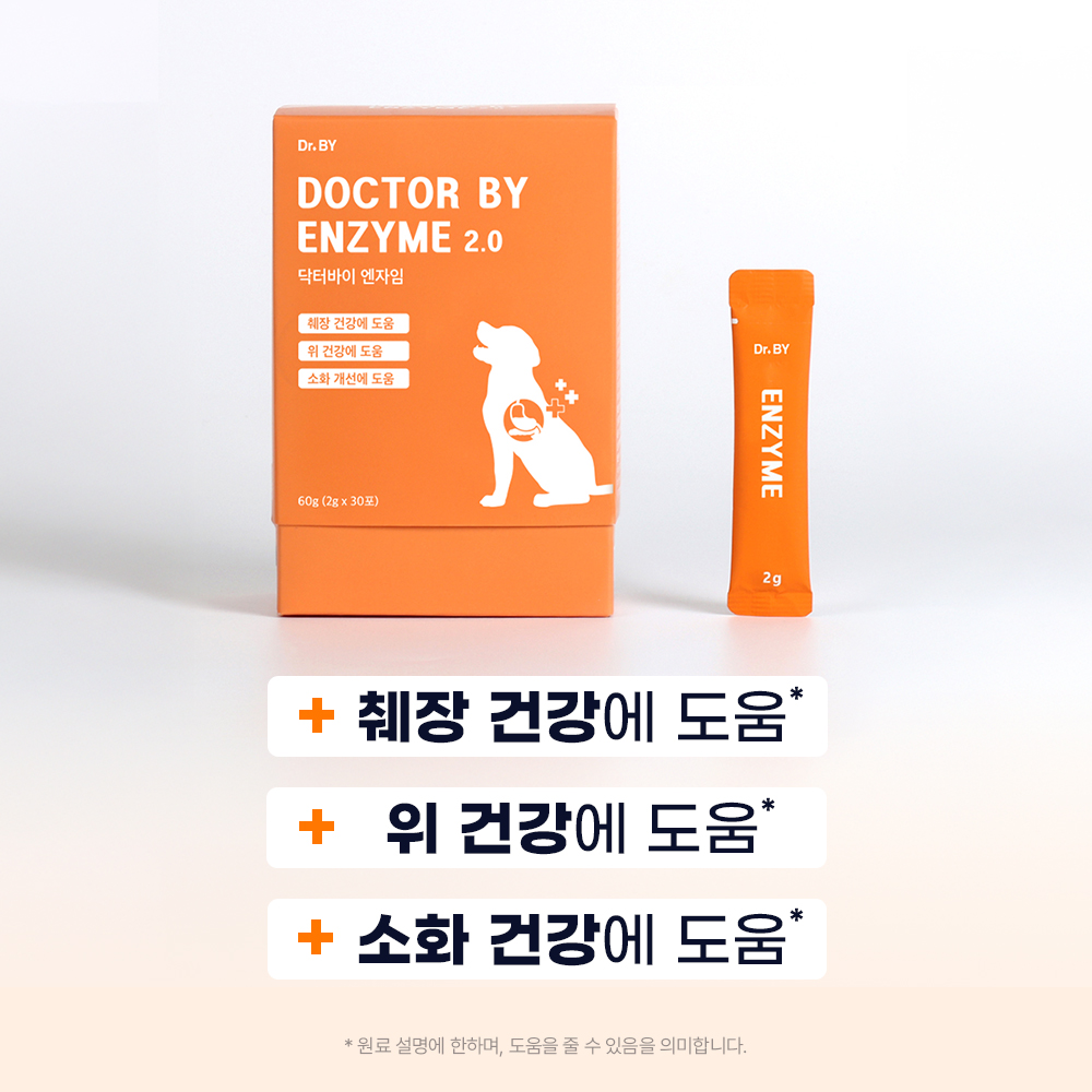 닥터바이 엔자임 강아지 소화 효소 소화불량 췌장영양제 30포, 1개