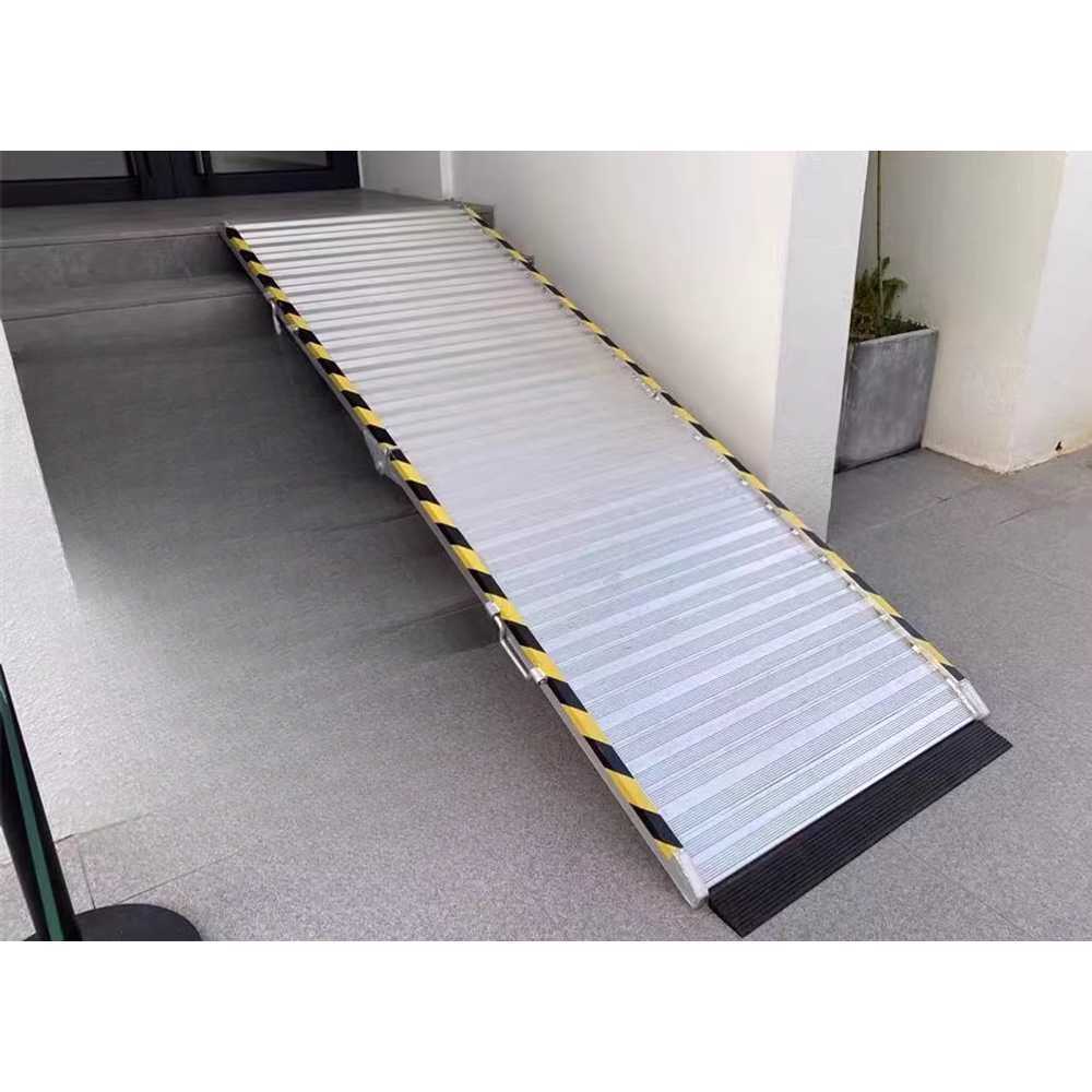 이동식 휠체어 경사로 알루미늄 휴대용 출입 보조로 2.1m x 35cm - 상세 이미지 4