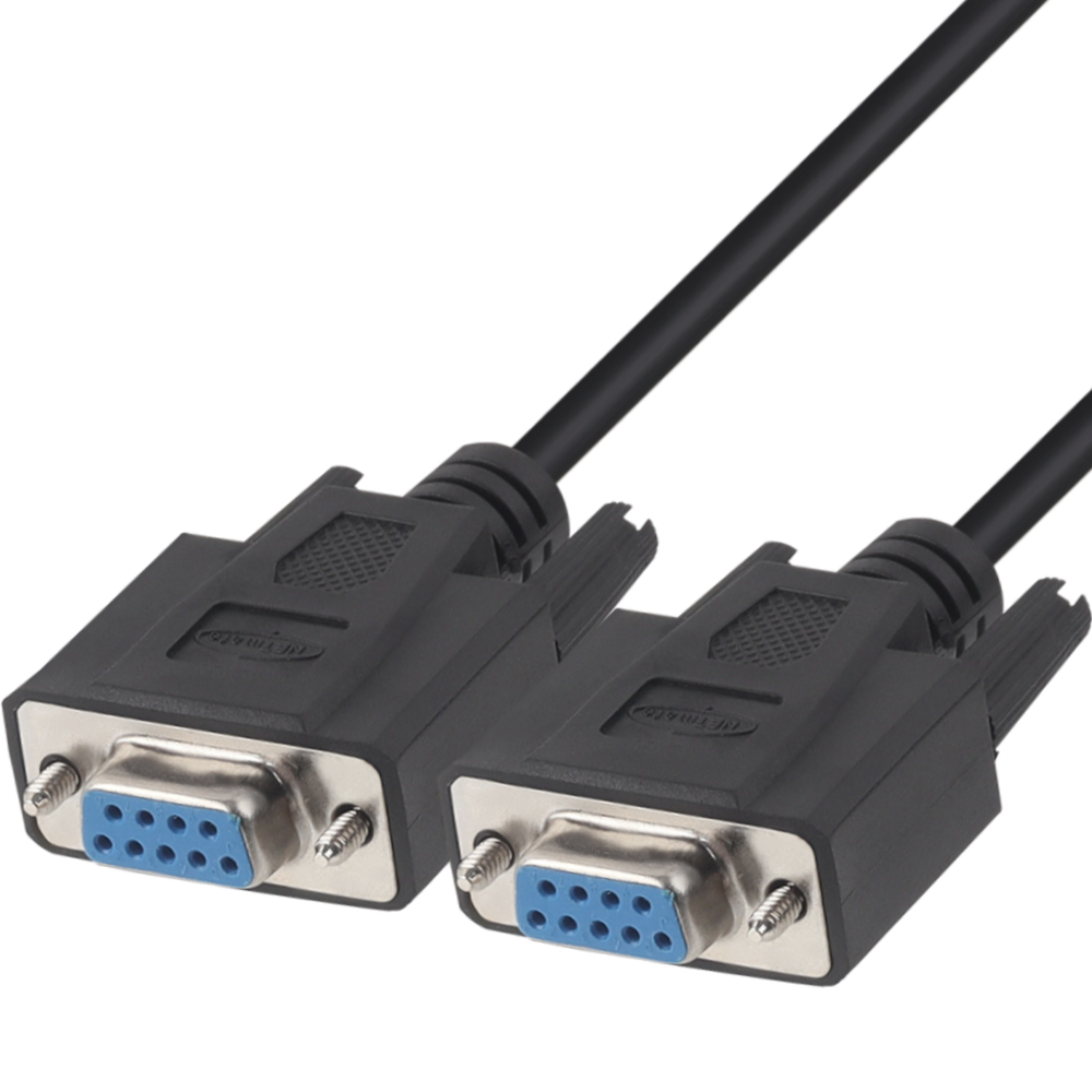 강원전자 넷메이트 9핀 F/F NULL MODEM 케이블 1.5m (블랙) NMC-SFF15B - 상세 이미지 2