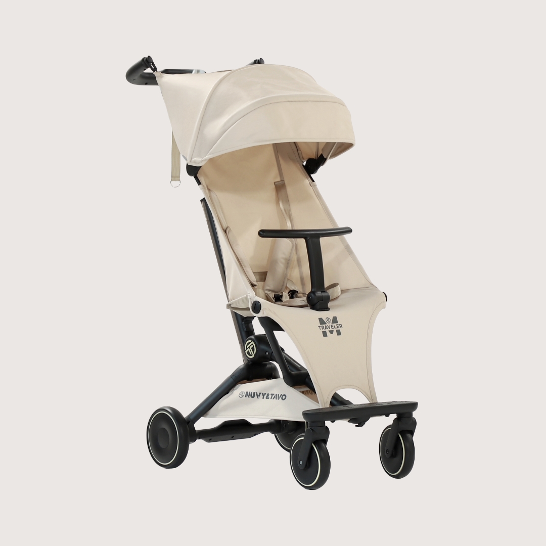 [누비앤타보] NUVY 트래블러M 여행용 트라이크 초경량 기내반입형 폴딩 베이지