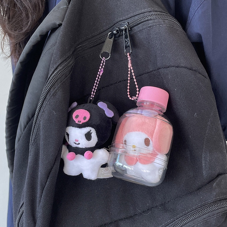 산리오 보틀 인형 키링 한교동 포차코 쿠로미 마이멜로디 물통 포챠코 캐릭터 가방 굿즈 - 상세 이미지 4
