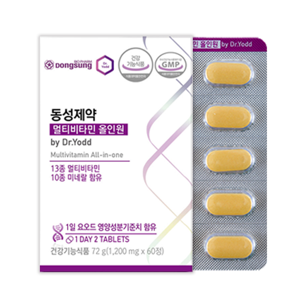 동성제약 멀티비타민 수험생 영양제 갑상선 청소년 성인 종합 미네랄 고3 60정, 3개 - 상세 이미지 2
