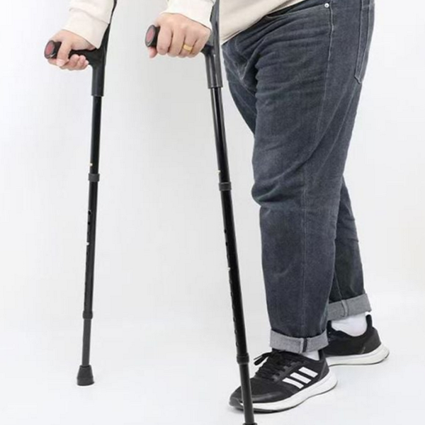 경량 접이식 목발 인체공학 엘보 클러치 어르신 재활 지팡이 - 상품 이미지