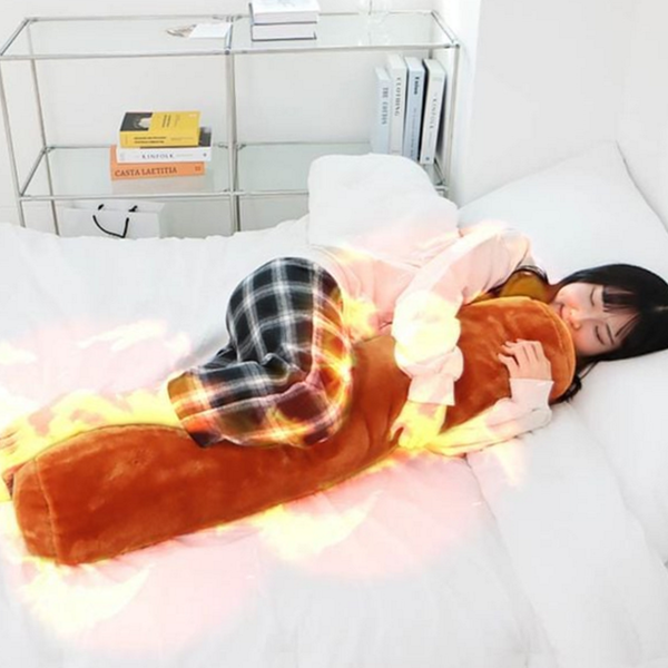일자형 밍크 바디 필로우 수면 극세사 바디 필로우 쿠션 대형 - 메인 이미지