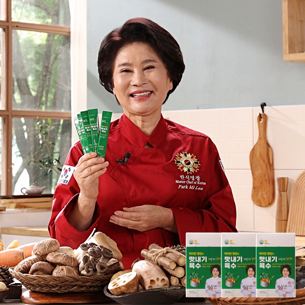 박미란 한식명장 맛내기 육수 분말 60포 국산 다시팩 천연재료 조미료 감칠맛 분말 육수 - 상품 이미지