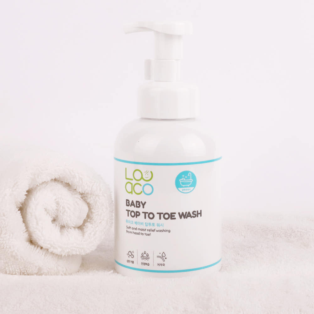 루아코 베이비 탑투토워시 아기 유아 바스샴푸 저자극 올인원 클렌저 500ml, 2개 - 상세 이미지 5