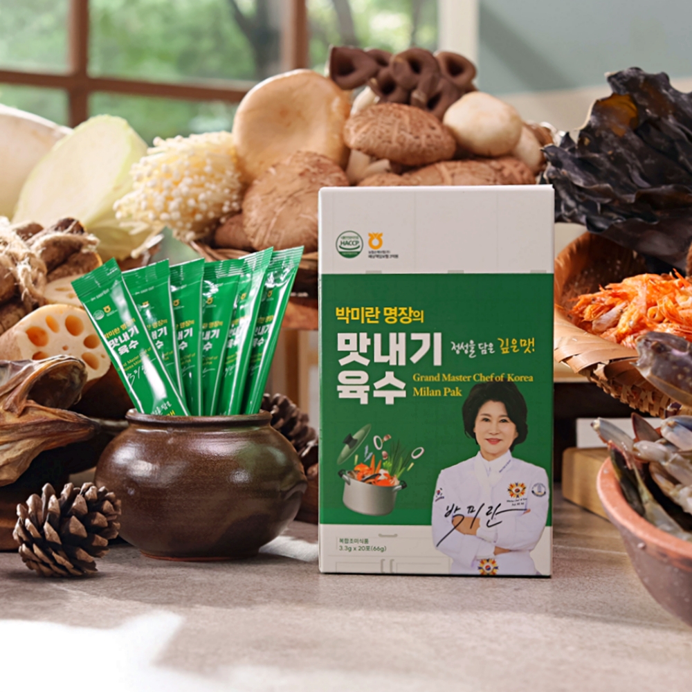 박미란 한식명장 맛내기 육수 분말 60포 국산 다시팩 천연재료 조미료 감칠맛 분말 육수 - 상세 이미지 5