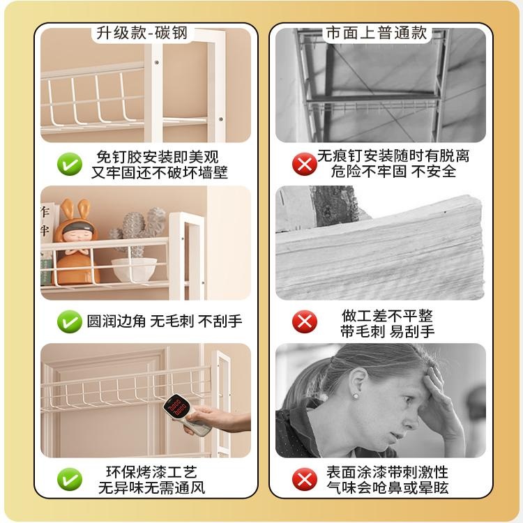 문뒤 얇은 틈새 수납장 다용도 폭좁은 좁은 도어 슬림 서랍장 활용 정리 인테리어 일반 50x90x1880cm - 상세 이미지 2