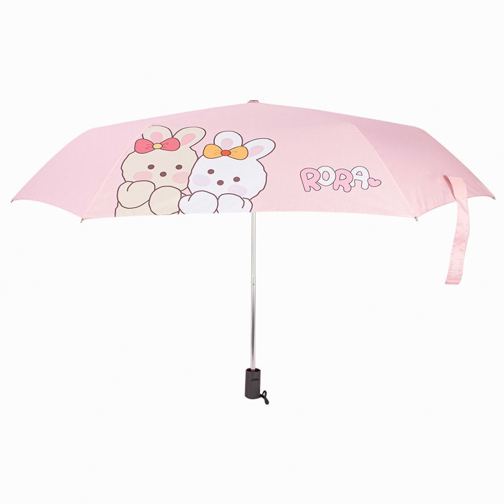 로라앨리 토끼 트윈 3단 아동 수동 우산 50cm MA1119 1 핑크 - 상품 이미지