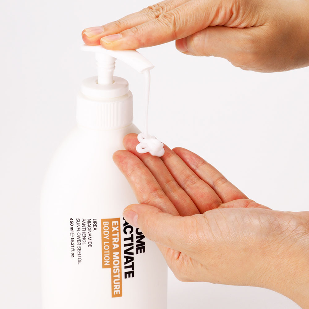 [바액] 엑스트라 모이스처 바디 로션 [450ml] 올인원멀티유즈 우레아 나이아신아마이드 판테놀 고보습 마일드 저자극 닭살피부