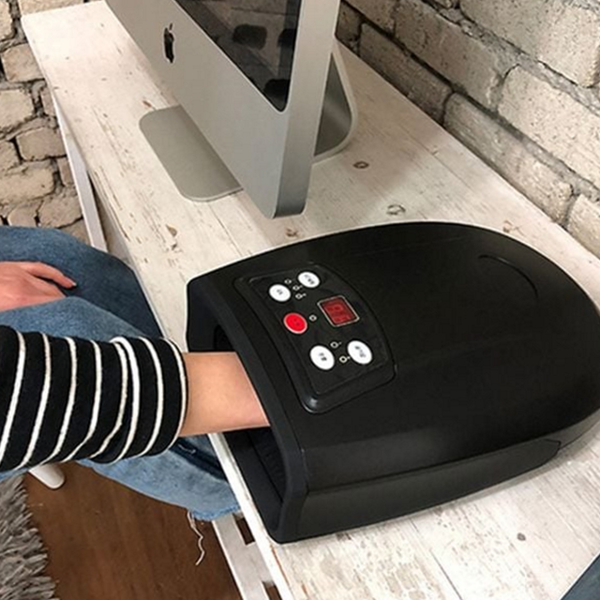 온열 무선 손마사지기 지압 공기압 손마사지기 자동 핸드마사지기 휴대용 안마 - 상품 이미지
