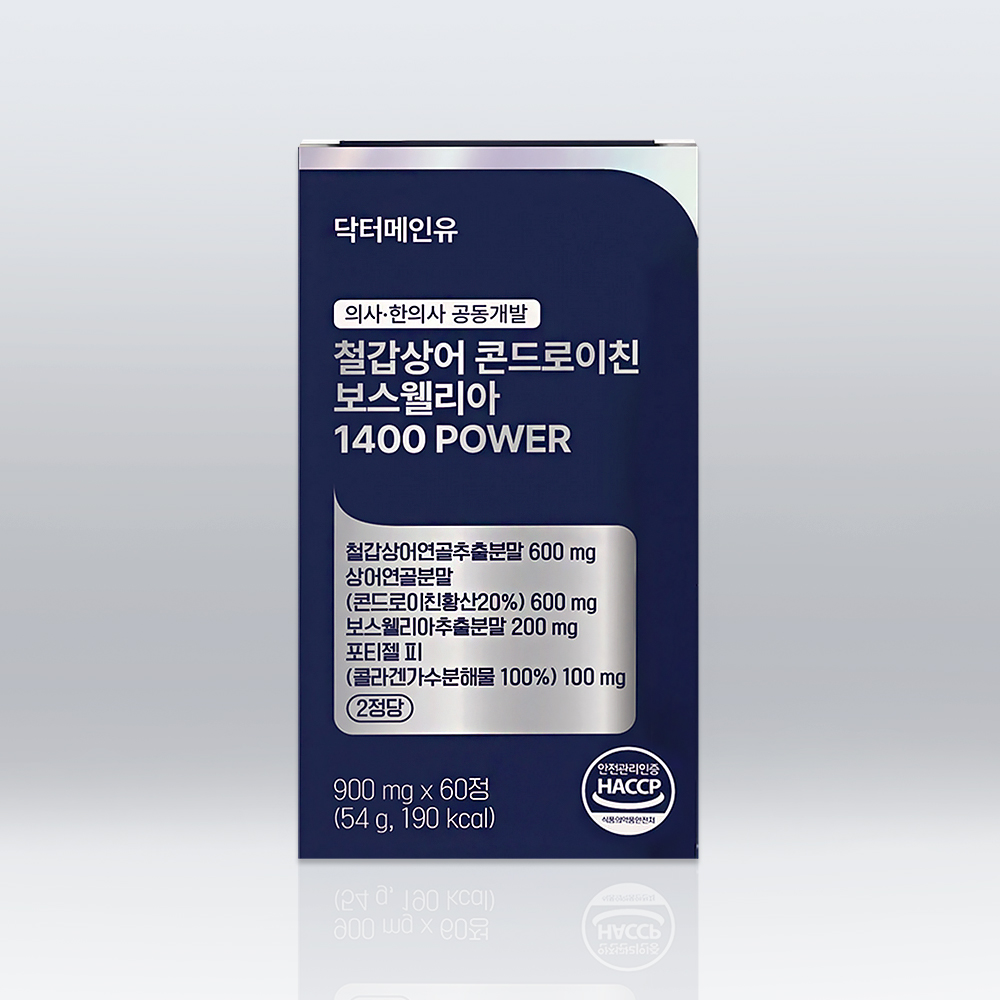 철갑상어 콘드로이친 보스웰리아 1400 파워 상어연골 6형 CS6 C6S 60정, 3개