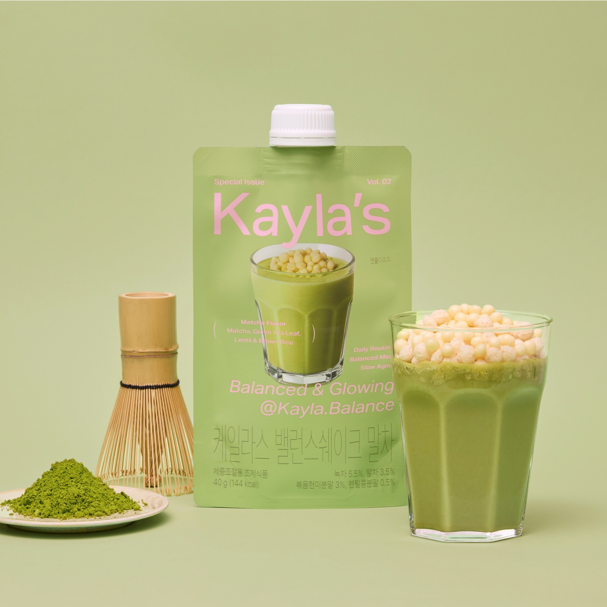 케일라스 Kaylas 밸런스쉐이크 식사대용 한끼 단백질 쉐이크 보충제 말차, 40g, 7개 - 상품 이미지