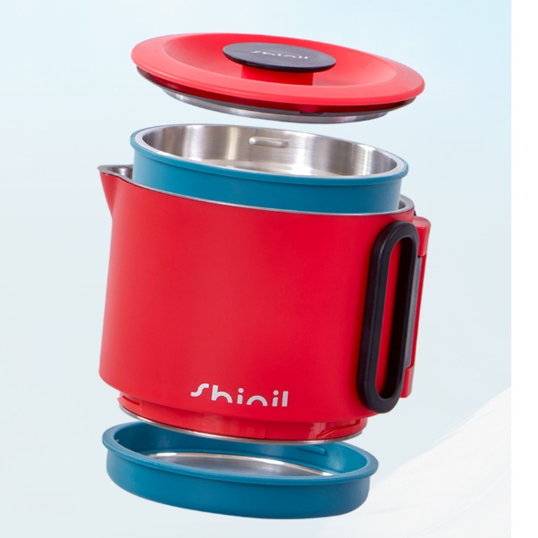 여행용 휴대용 무선 라면포트 캠핑용 분리형 접이식 무선전기포트