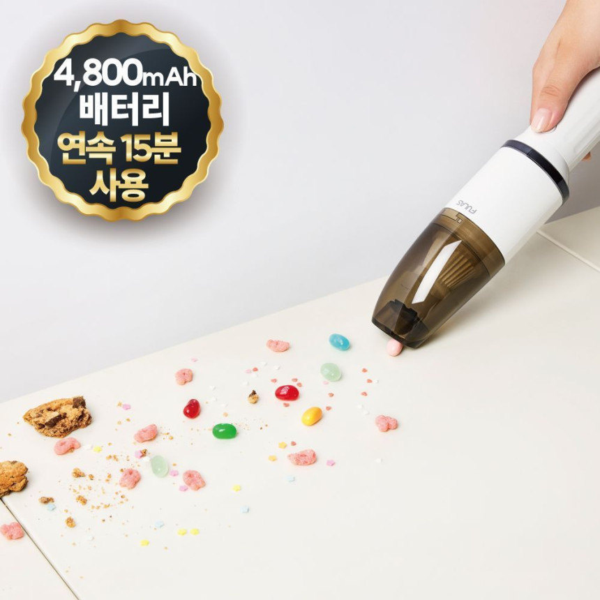 풀라스 원룸청소기 미니청소기 핸디형 휴대용 차량 차 자동차 소형 무선 차량용 청소기 사진 5