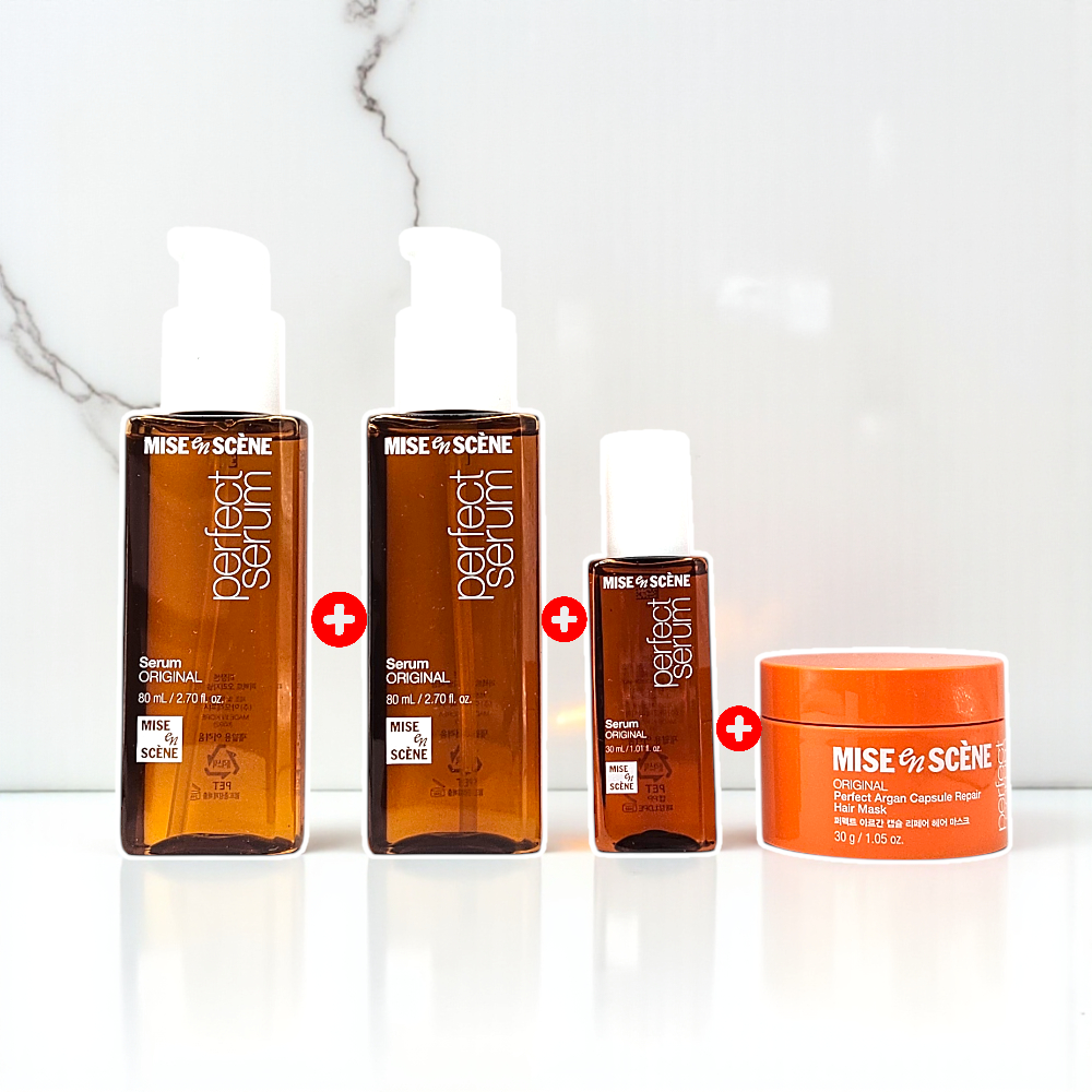 미쟝센 오리지널 퍼펙트 헤어 에센스 세럼 80ml+80ml (+30ml+헤어 크림30ml 추가) - 상품 이미지