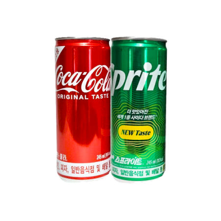 코카콜라 245ml 10캔 + 스프라이트 245ml 10캔 업소용 음료수