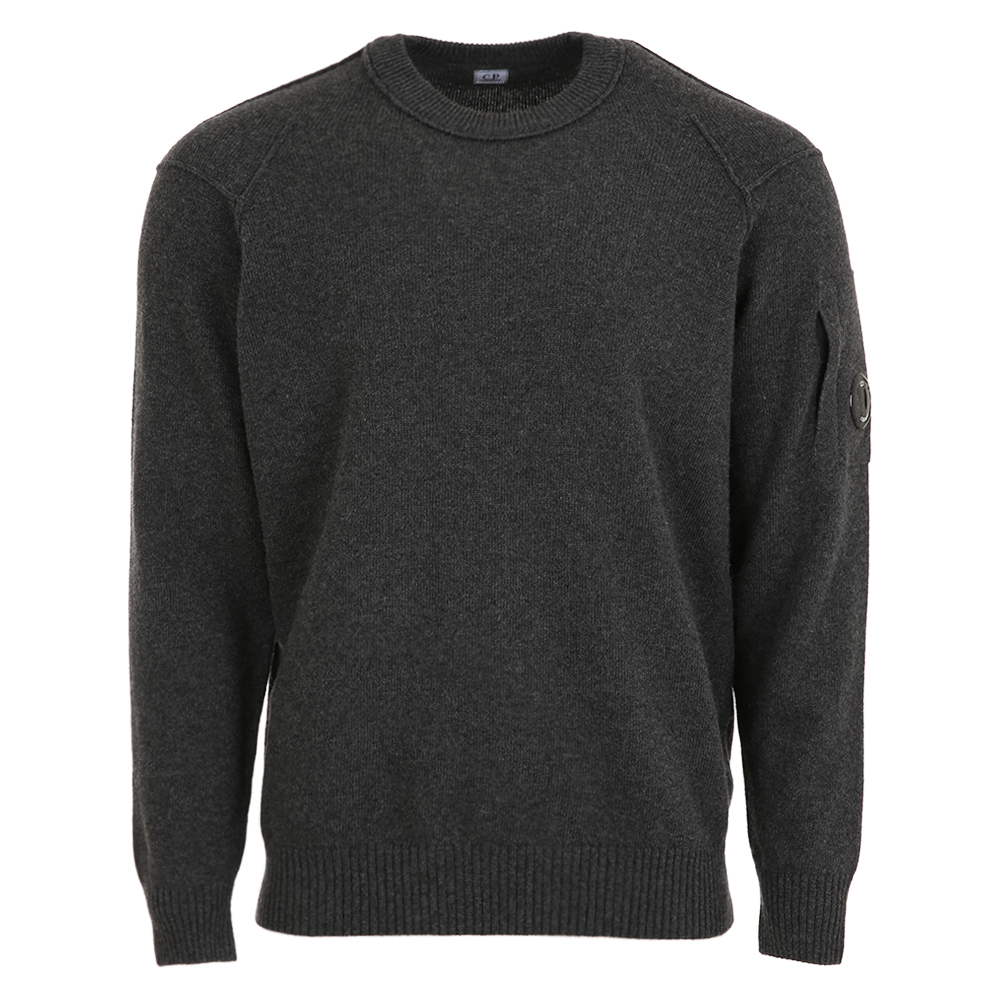 CP컴퍼니 렌즈 램스울 니트 다크쉐도우 스웨터 19CMKN707A 110149A 978 (2025 F/W) XL - 상품 이미지