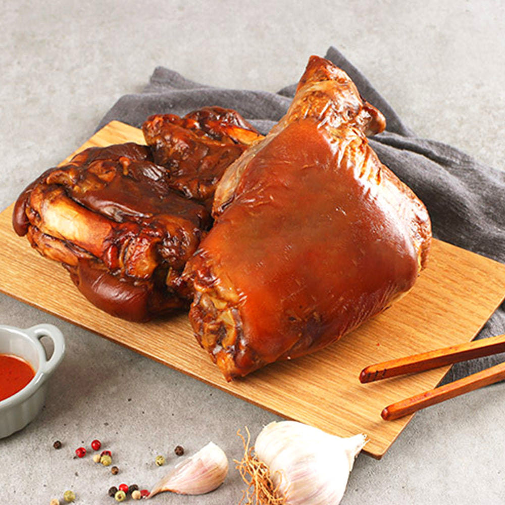[대용량] 흑마늘 왕족발 1kg 업소용겸 가정용/ 무첨가 무색소 새우젓 동봉 - 상품 이미지